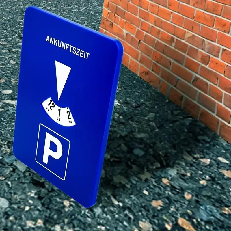 قرص مؤقت ركن السيارة الرقمي الأزرق، أداة ساعة محمولة سهلة الاستخدام لعرض وقت الوصول، ملحقات السيارة لإنفاذ وقوف السيارات #6