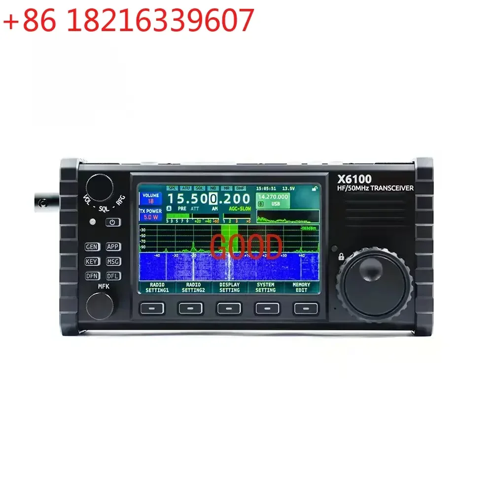 TAO On sale new product x6100 multi-function Hf shortwave transceiver CW/RTTY/PSK handheld ham radio