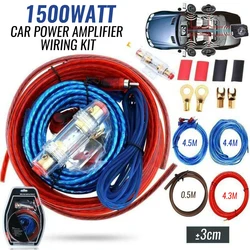 1500W Auto Power Versterker Bedrading Kit Audio Subwoofer Amp Rca Voedingskabel Zekering Kit Car Audio Wire Bedrading