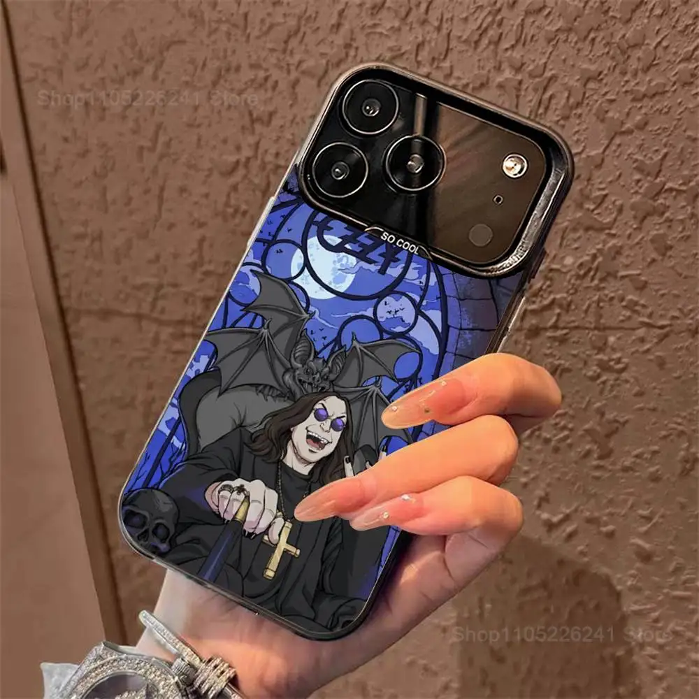 O-Ozzy Singer O-Osbourne لهاتف iPhone 17,14,15,11,Mini,Pro,SE,XS,MAX,12,16,13,Black Matte غطاء سيليكون #3