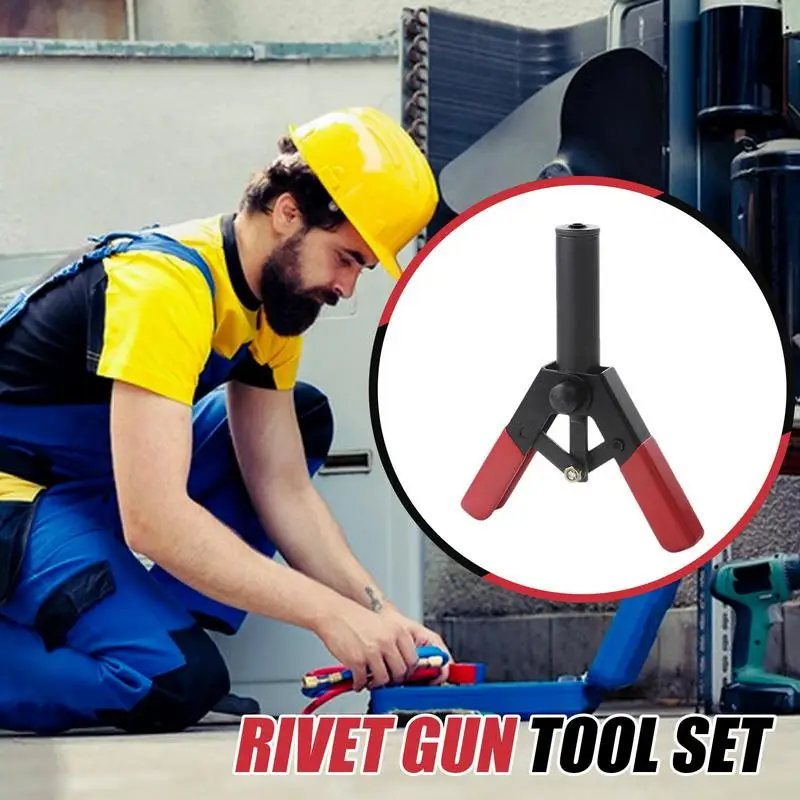 Ferramenta de rebitagem automotiva com rebites cegos de nylon, rebitador manual para 40pcs