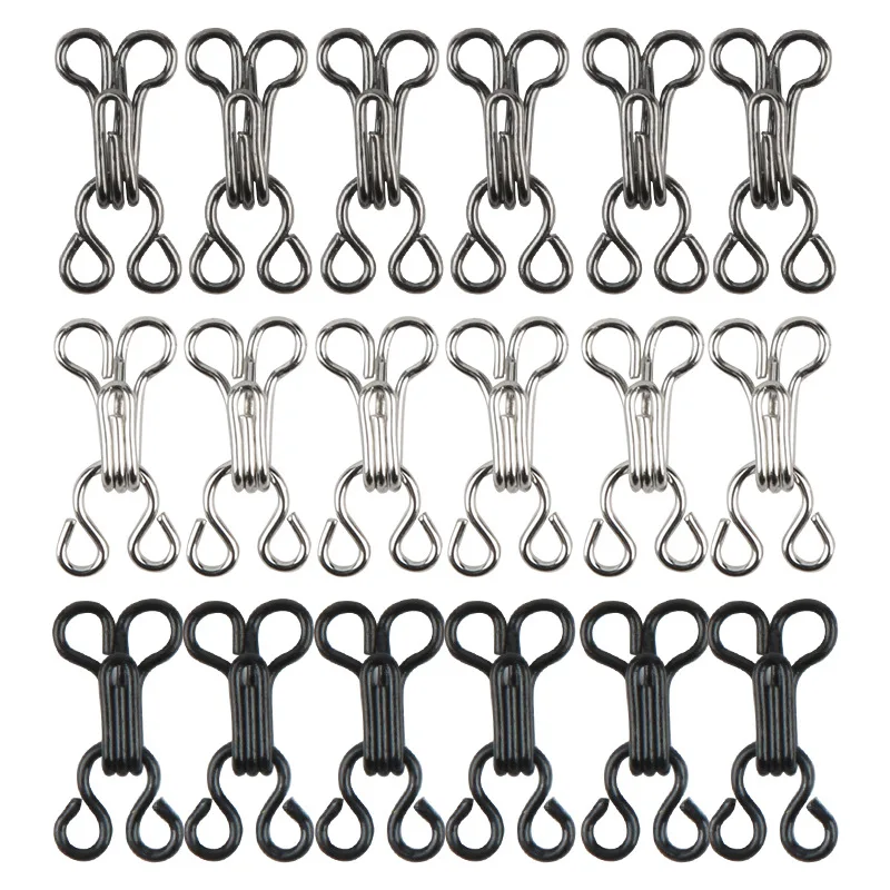 10 Set Invisible Sewing Hook and Eye Closure for Clothing Bra Jacket Hooks Replacement Sewing Craft Buckle Garment Accessories