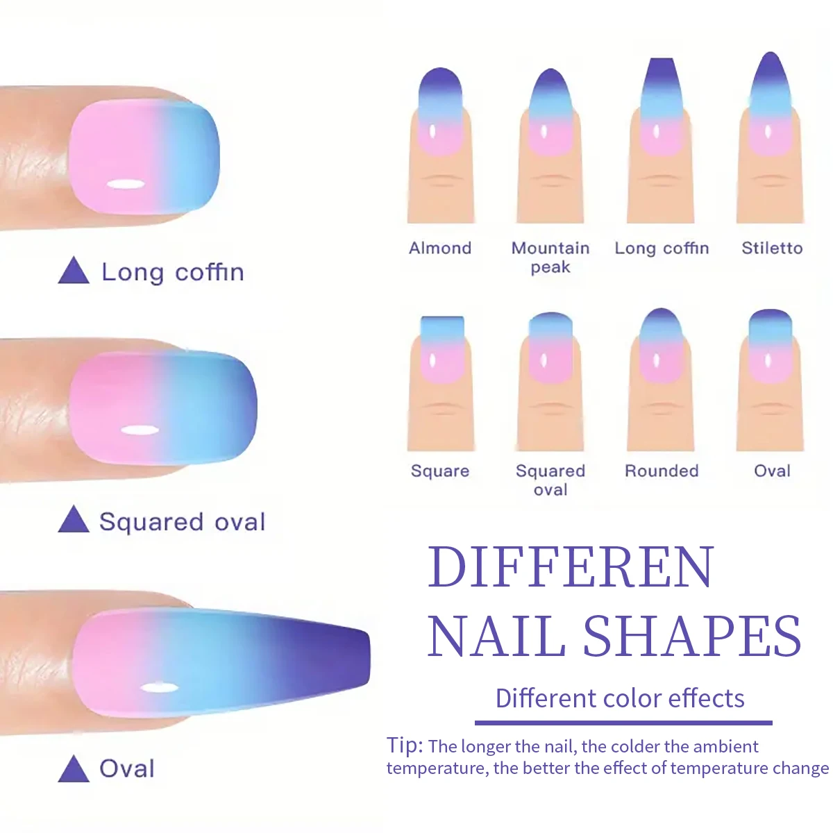 12 زجاجة من طلاء الأظافر الجل الحراري، ولمعان شبه دائم، وصيغة جل خالية من العطور.