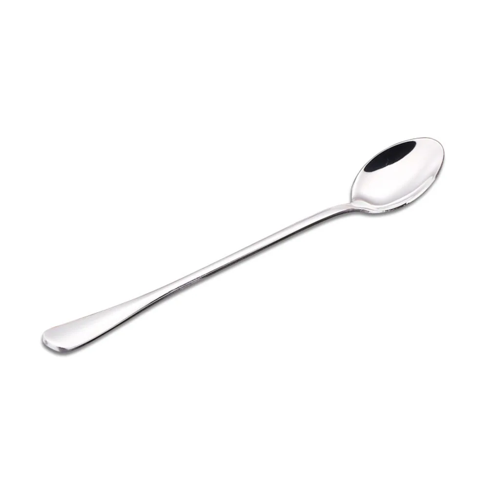 6PCS 304 Stainless Steel Coffee Spoon Ice Cream Dessert Tea Stirring Spoon For Picnic Kitchen Accessories Bar Tools Long Handled