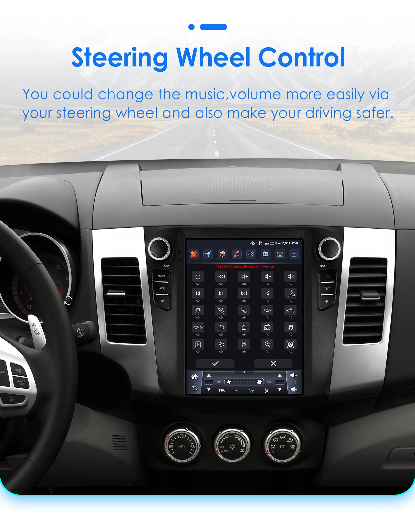 Hizpo Tesla-Style Stereos für Citroen C-Crosser Peugeot 4007 Mitsubishi Outlander XL 2 2005 - 2011 Carplay Android Autoradio – Detail 37