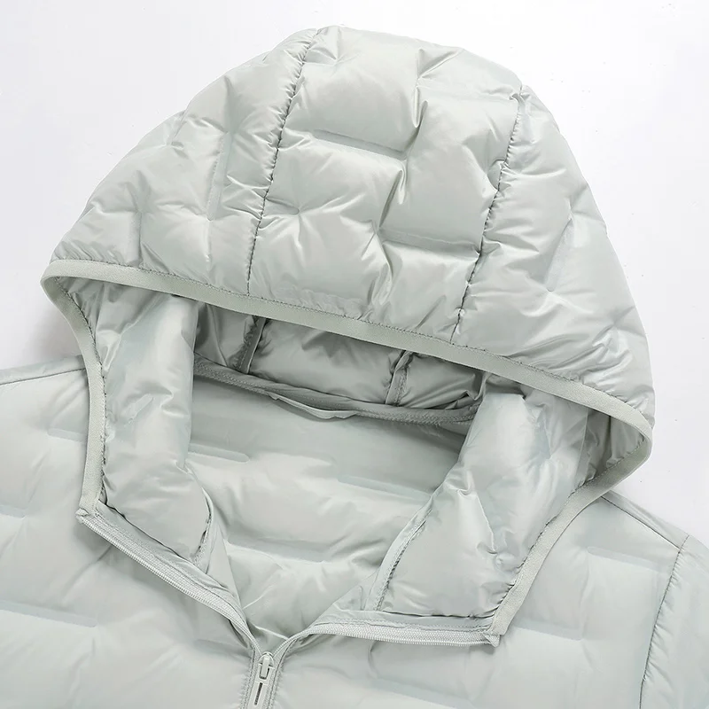 LNGXO المرأة سترة شتوية تسلق التخييم المشي لمسافات طويلة خفيفة الوزن مبطن الستر مقاوم للماء يندبروف سترة واقية دافئة مقنعين #3