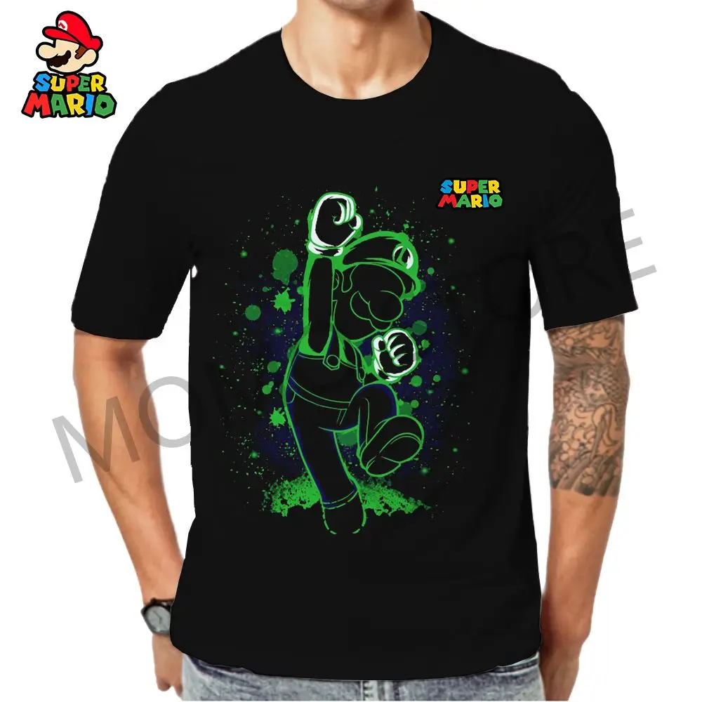 

Men's T Shirt 110-6XL Mario Kid's T-shirt 2024 Summer Quick Dry Anime Parent-child Wear Adventure Children's Classic Louis Tops