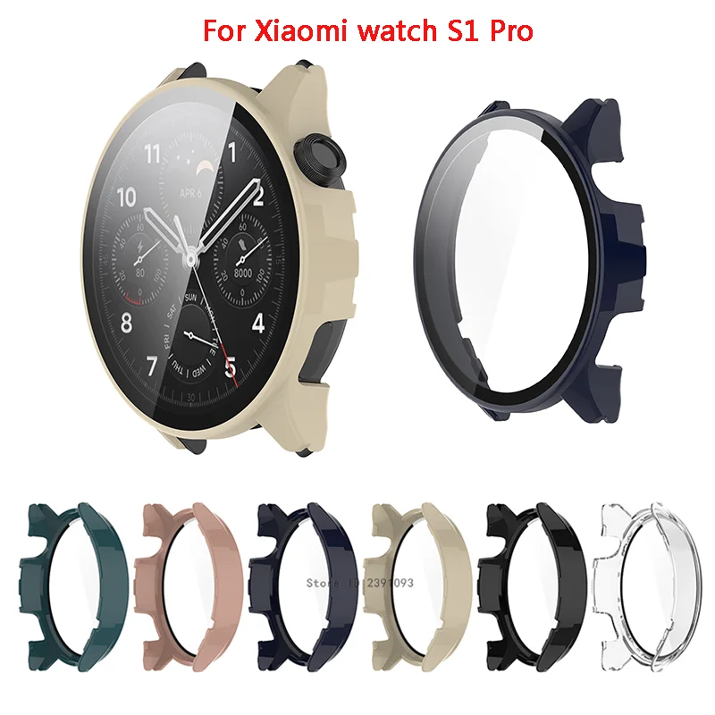 Screen Glass Protector Case For Xiaomi watch S1 Pro Smartwatch PC Hard Edge Protective Cover Xiaomi S1 Pro Bumper Accessories