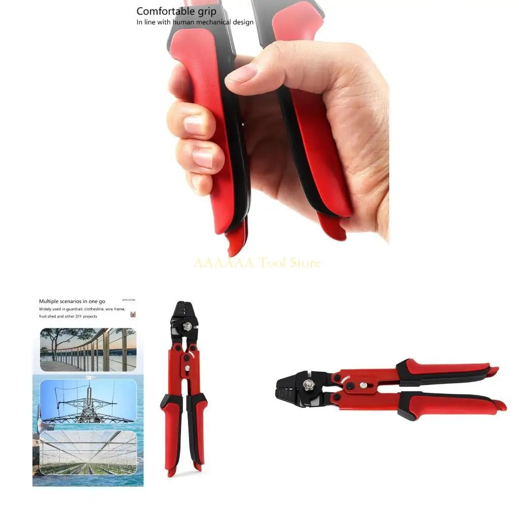 

A2BE Wire Rope Crimping Tool Fishing Crimping Tool Stainless Steel Fishing Plier Crimper Tool For Outdoor Projects
