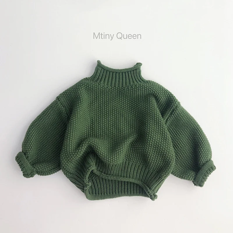 

Boys Woolen Sweater Crochet Cotton Windbreak 2024 Sweet Thicken Autumn Winter Christmas Gift Warm Children's Clothing