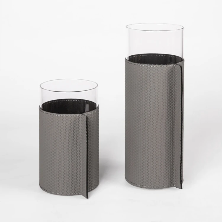 

Modern Minimalist Glass Leather Vase Indoor Decor Wholesale Ornament for Decoration