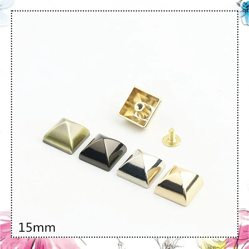 30Pcs 15cm Square Claw Nails Four-claw Rivet Bag Handbag Shoes Belt Clothing Buckle DIY Leather Crafts Decoration Accessories