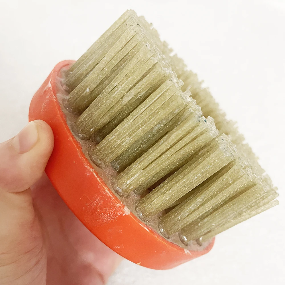 

5 Inch 130mm Snail Lock Diamond Abrasive Bond Round Circular Brush For Stone Marble Granite Porcelain Cleaning Polishing
