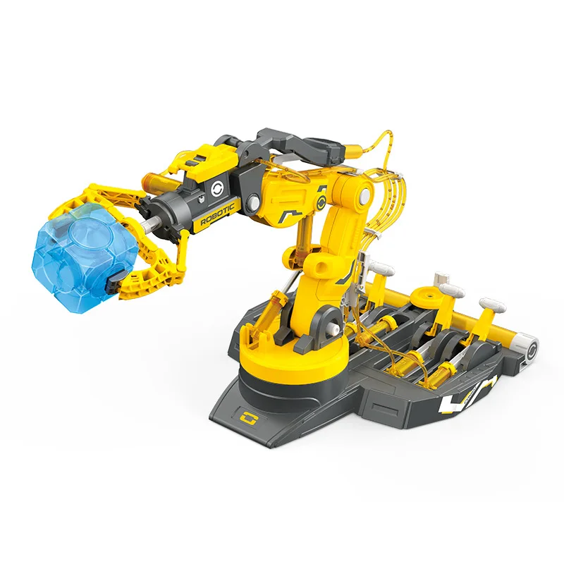 STEAM Hydraulic Mechanical Arm Toy DIY Robot Kit for Elementary School Education Kids Building Set