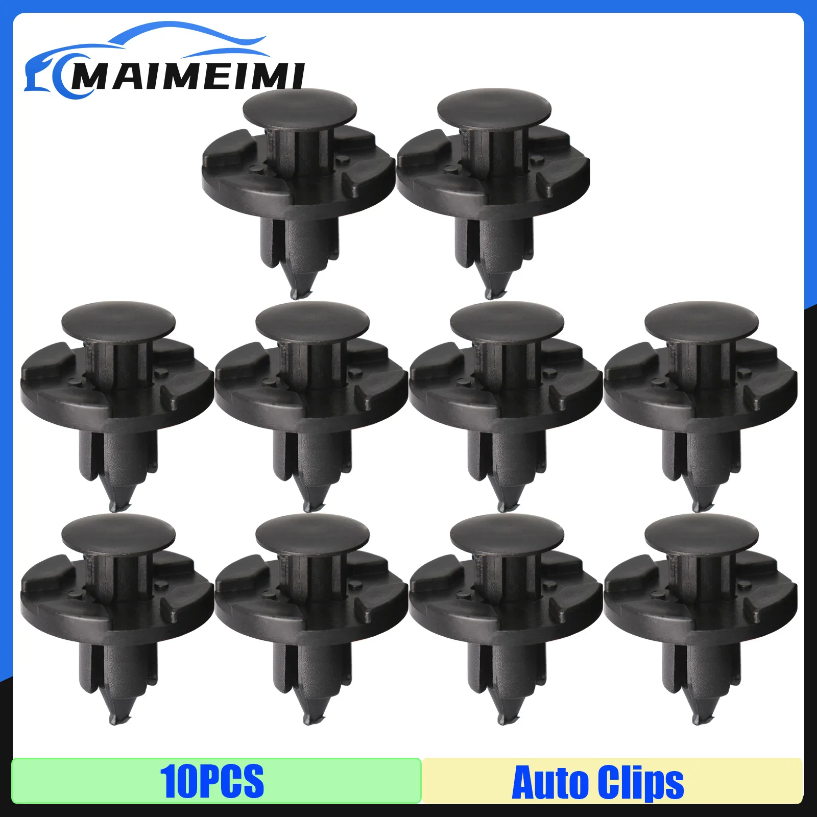 MAIMEIMI 10個入り 8mm穴 自動車用ファスナー リベット リテーナー インテリア バンパー マッドガード トリム クリップ ファスナーキット 日産 エクステラ バーサ用