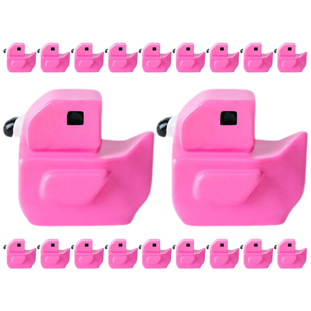 

20Pcs Flamingo Decorations Miniature Resin Landscape Flamingo Statues for Garden Patio Desktop Micro Scenery Warm Atmosphere