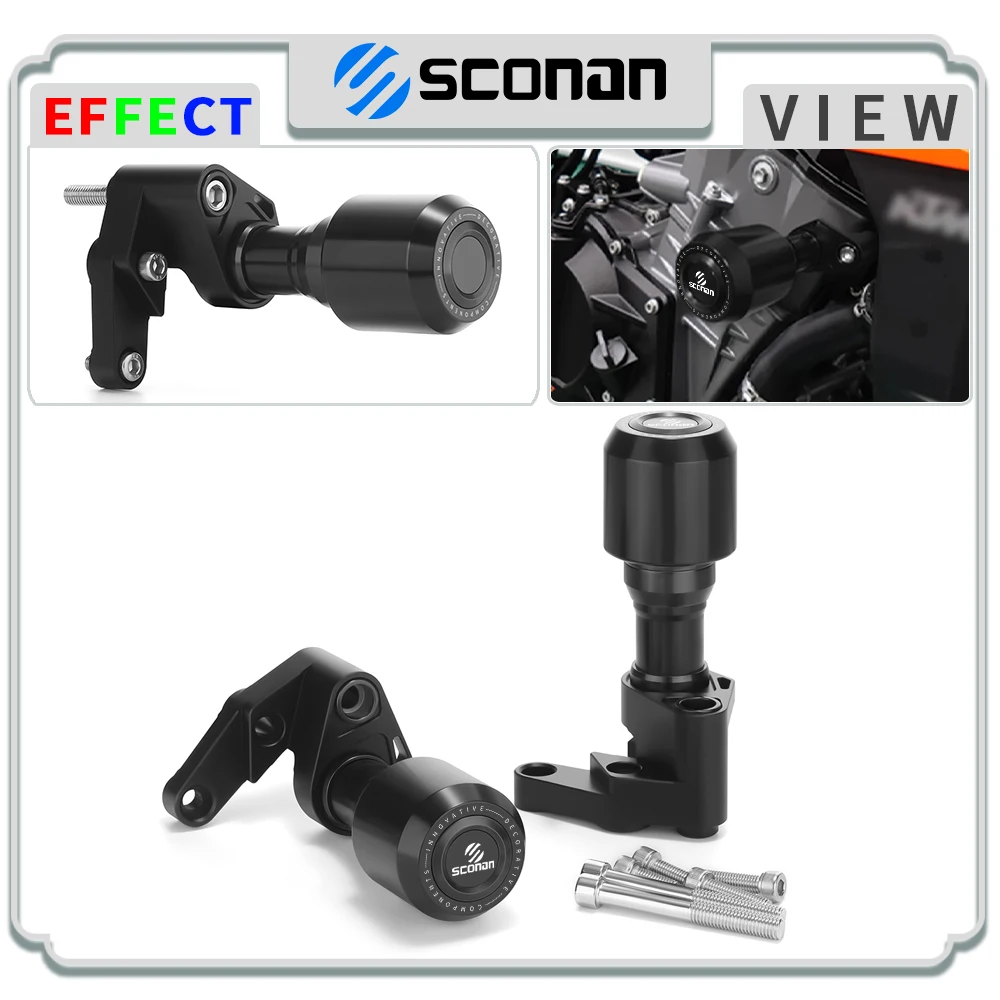 

2025 Motorcycle Accessories For DUKE 990 Duke990 2024 2025+ Frame Anti-drop slider Crash Protector Falling Protection Crash Pad