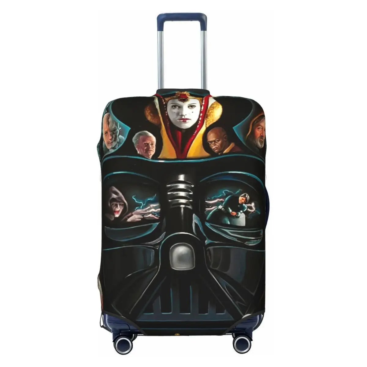 Cartoon W-Wars Anime S-Star Lightsaber Suitcase Cover Vacation Fun Luggage Supplies Business Protection