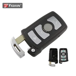 YIQIXIN 4 Button Remote Car Key Shell For BMW E65 E66 E67 E68 745i 745Li 750i 750Li 760i CAS1 System 7 Series Cover Case