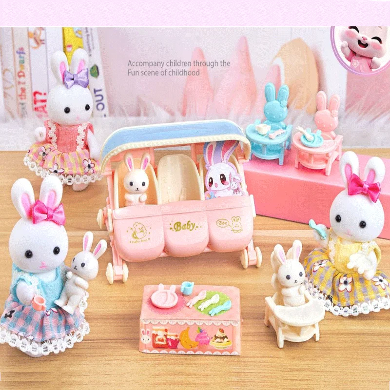 

Cute little rabbit themed pretend play stroller toy for babies and children, perfect as a birthday or Easter gift.
