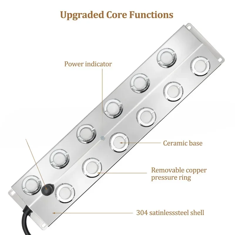 Für 2/4/6/8/10/12 Kopf Ultraschall Nebel Maker Fogger Edelstahl Luftbefeuchter Garten/Sockery/Pool Nebel Sprayer Generator