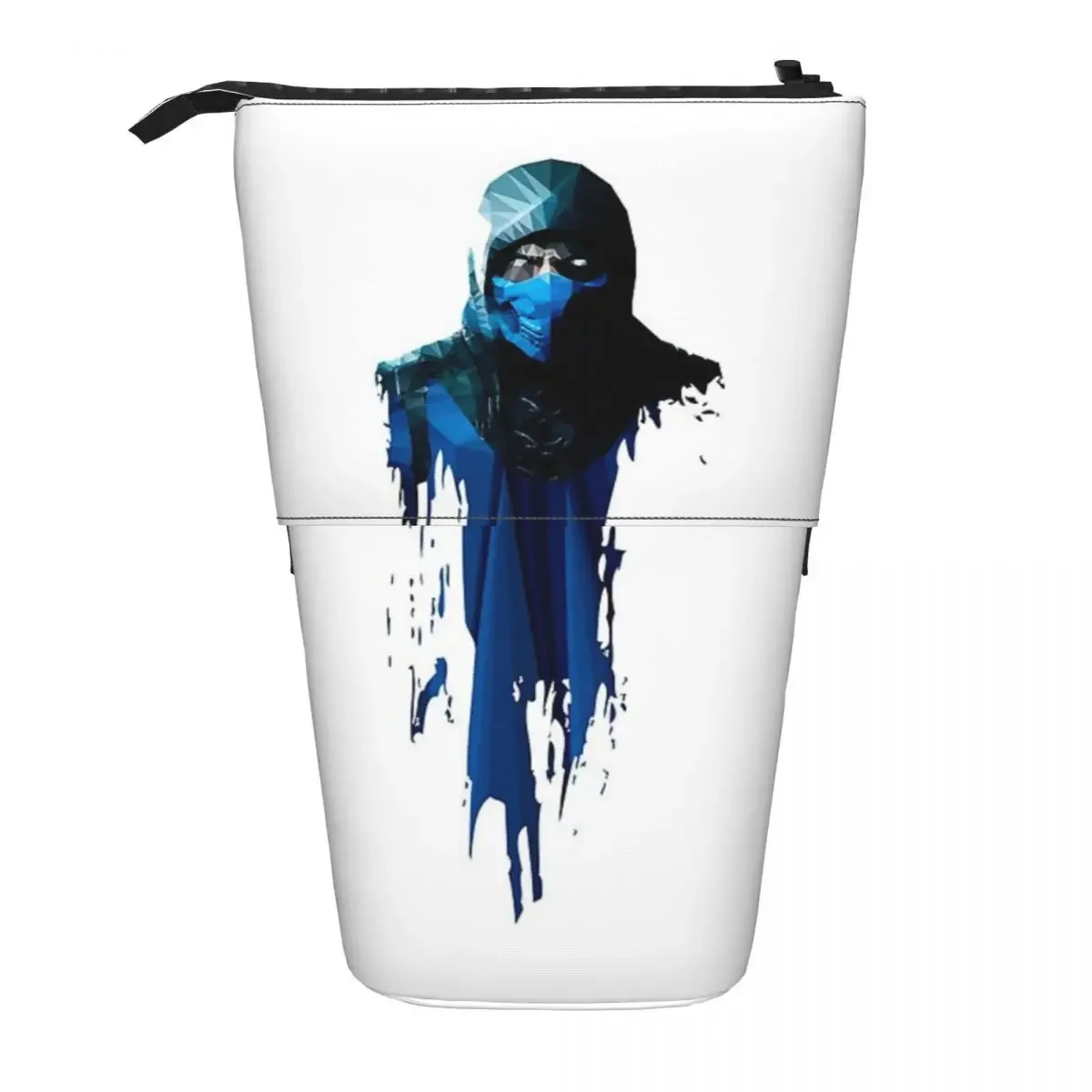 Mortal Kombat Sub-Zero Reversible Pencil Case for Boy Girl Gifts Pen Box Pencil Bag Stationery Supplies Pen Holder Bag