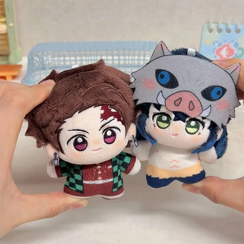 10Cm Demon Slayer Plush Toy Japanese Style Cartoon Inosuke Stuffed Doll Student Desktop Ornament Anime Peripherals Friend Gift