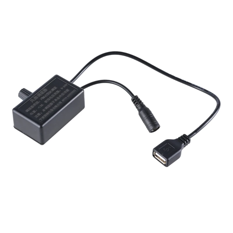 USB Fan Stepless Speed Controller Fan Radiator Adjustable Regulator with Knob Drop shipping