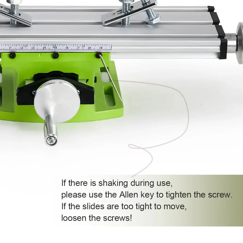 Precision Milling And Drilling Workstation With Adaptable Cross Slide Table For Enhanced Benchtop Operations Adjustable X Y Axis