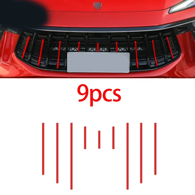 9pcs for DMF FORTHING T5 EVO 2021-2022 Front Grille Decorative Sticker Colour Changing Film DongFeng T5evo