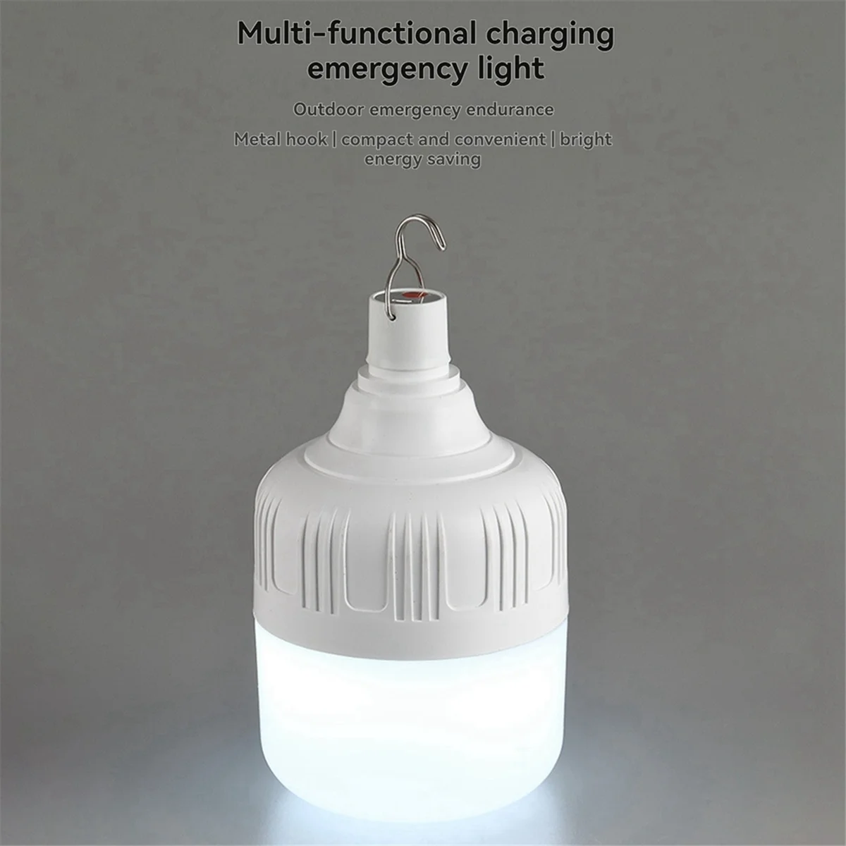 N18r ao ar livre de carregamento usb lâmpada lanterna luz emergência gancho acampamento pesca luz portátil pendurado luz