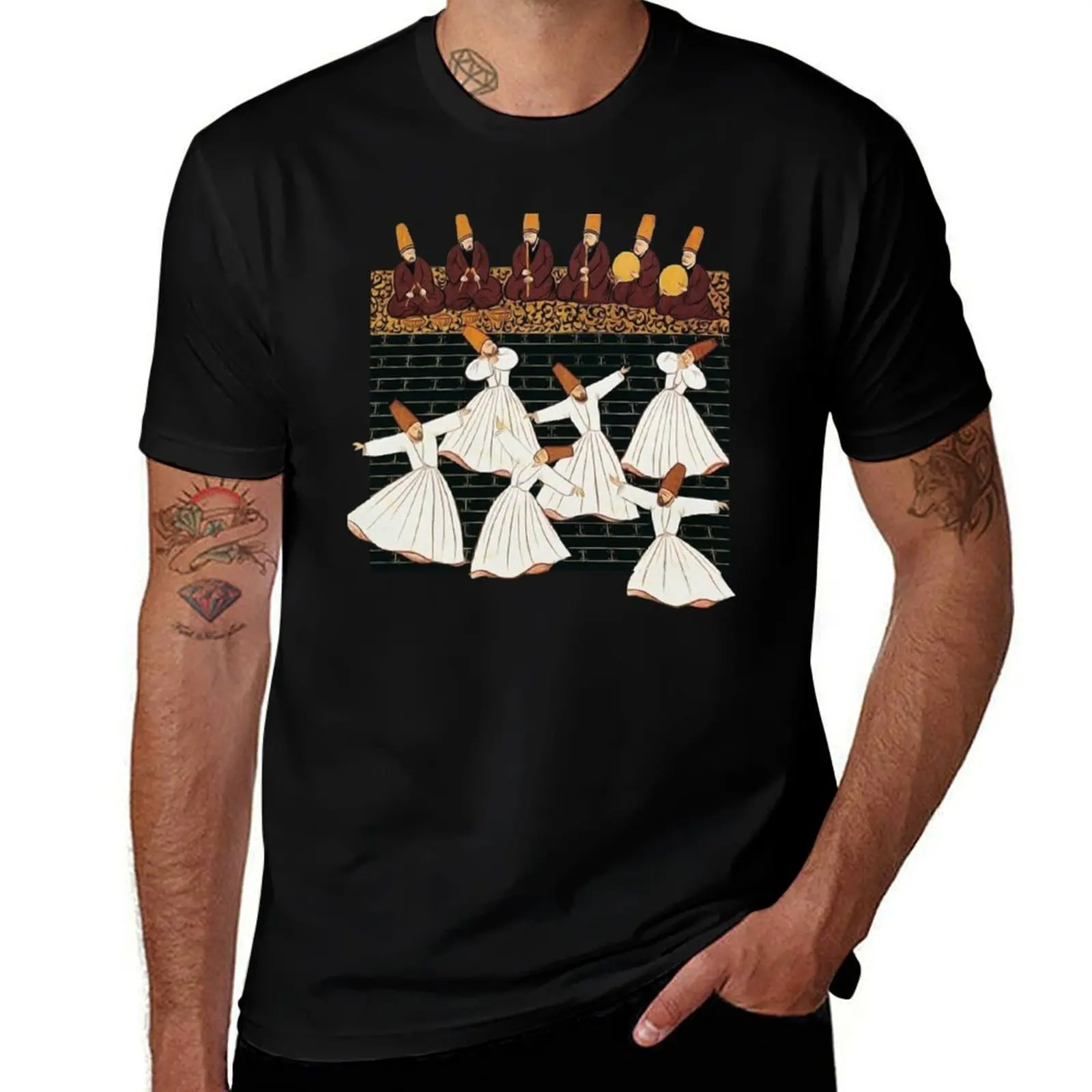 

Ottoman Miniature: Whirling Dervishes T-Shirt t shirts with prints printed t shirts for man T-shirt