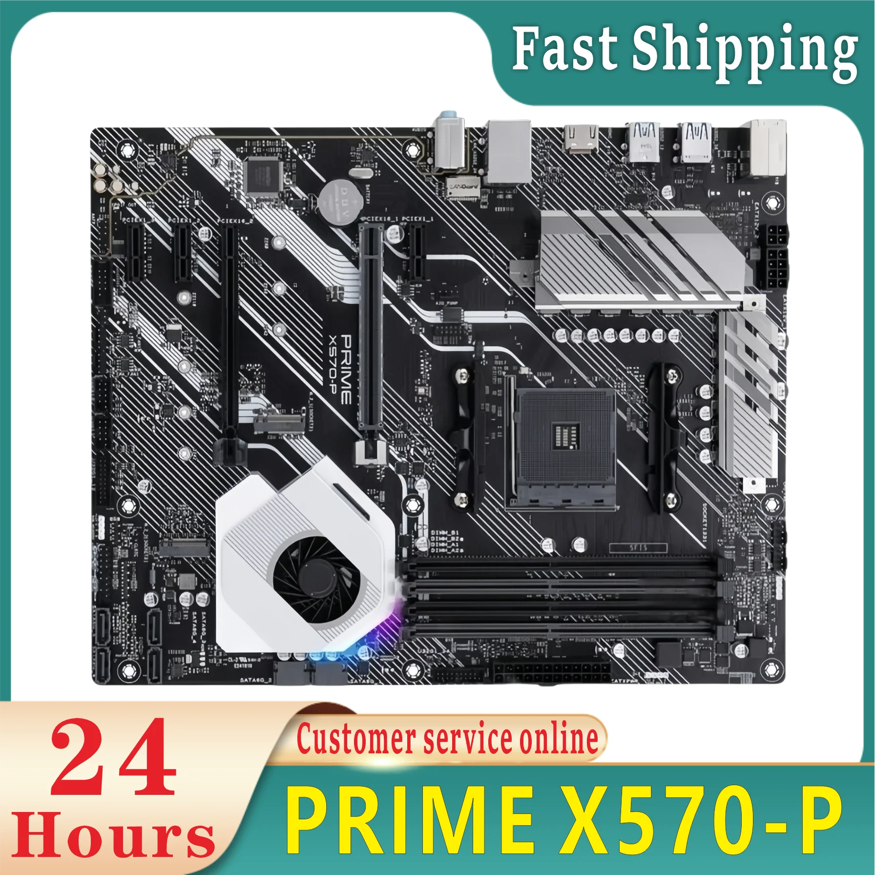 PRIME X570-P Motherboard 128GB M.2 AM4 DDR4 ATX X570 Mainboard 100% Tested Fully Work