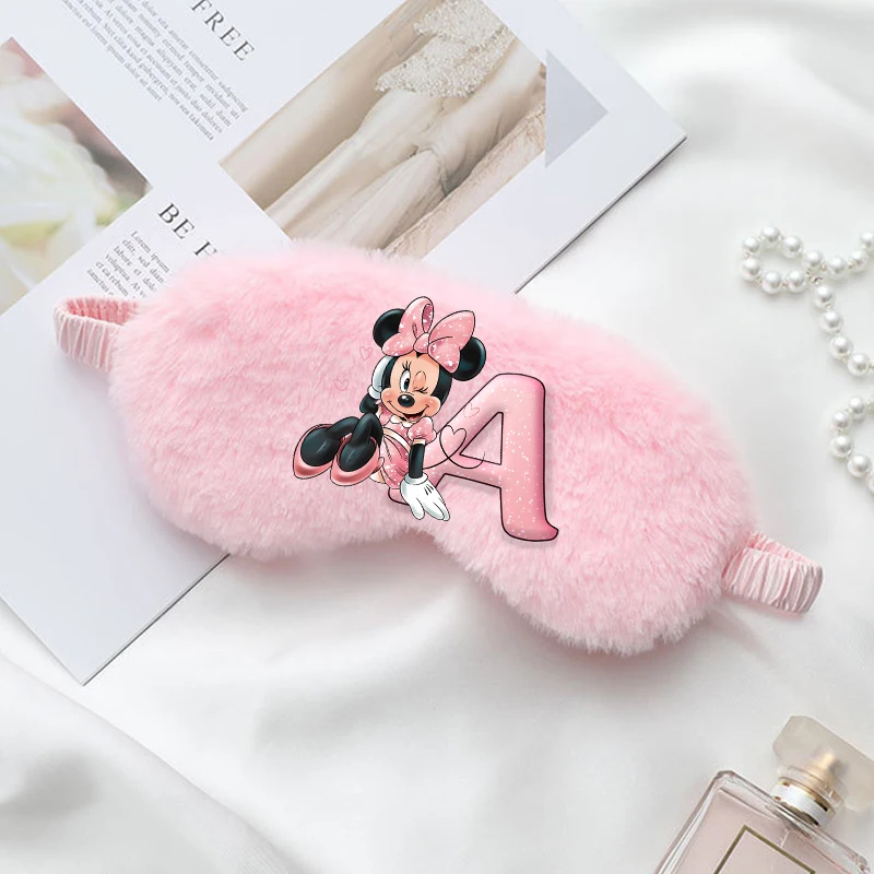 Minnie Mouse Disney Girls Child Cute Blackout Sleeping Plush Eye Mask Eye Shade Cartoon Anime Comfortable Kids Birthday Gifts