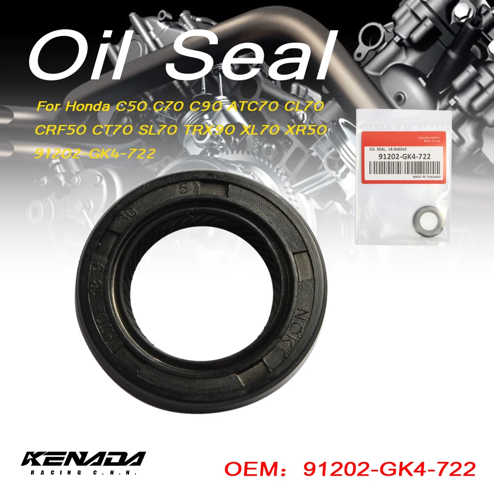 

91202-GK4-722 For Honda C50 C70 C90 ATC70 CL70 CRF50 CT70 SL70 TRX90 XL70 XR50 Oil Seal