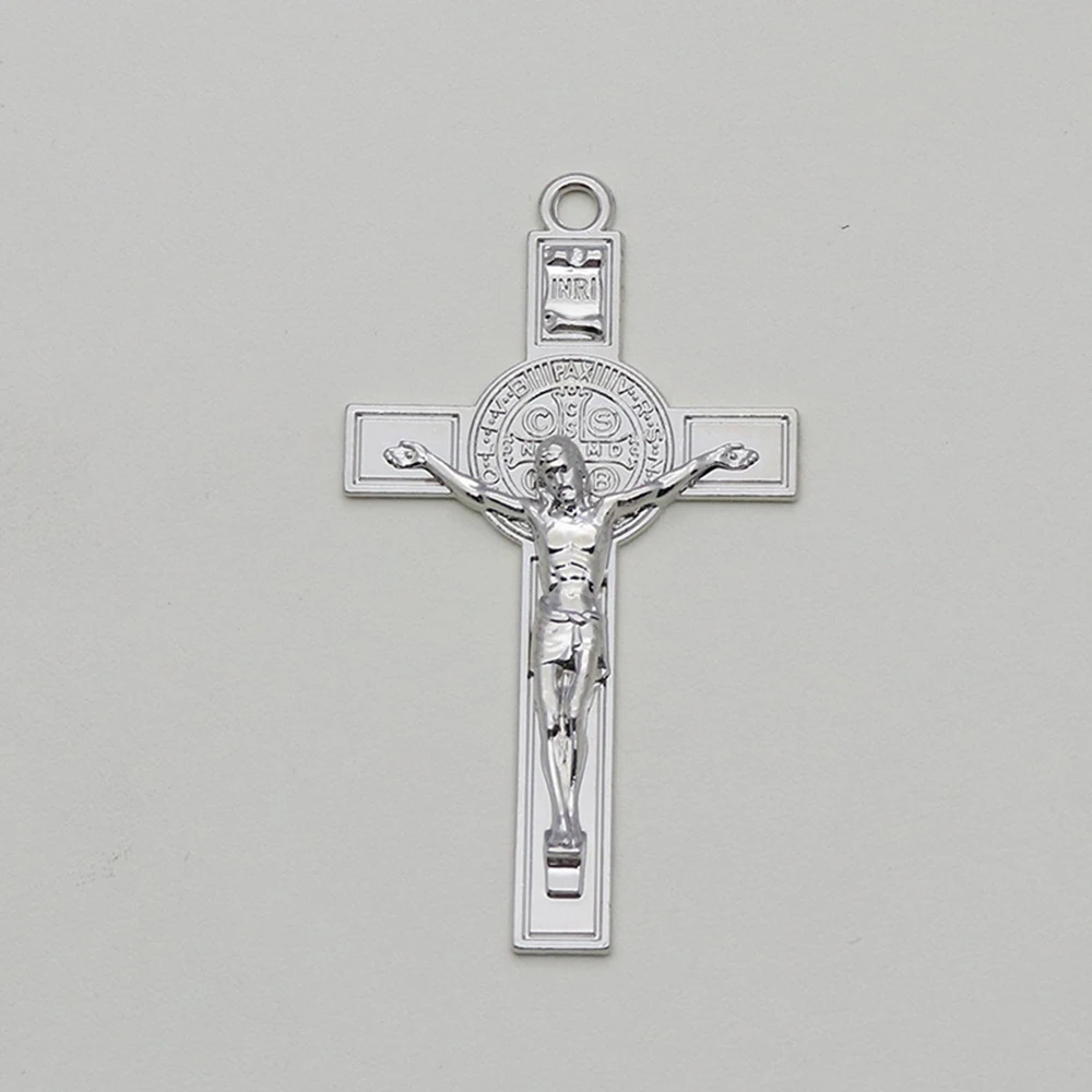 Diyalo 5 Teile/los Religiöser Exorzismus St. Benedikt Kruzifix Kreuz Anhänger Charms für DIY Rosenkranz Halskette Schmuck Machen Teile – Detail 6