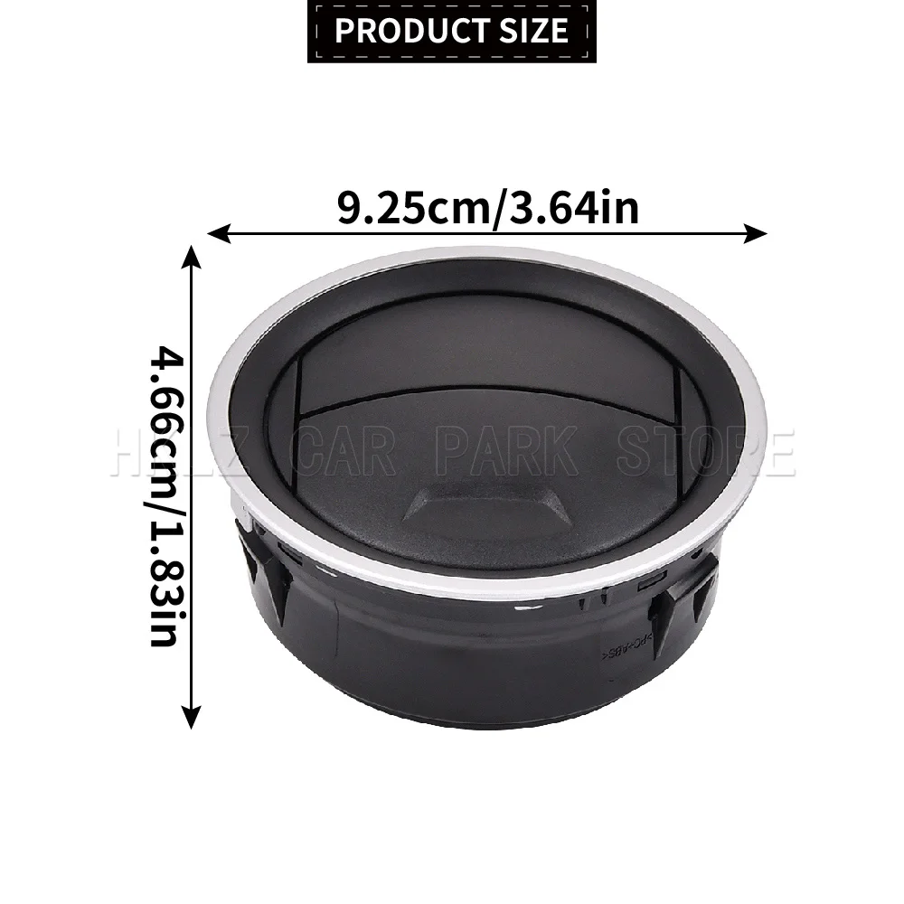 2H0819703G For VW Amarok Mk1 2012-2016 Black/Silver High Quality Front Dashboard Air Vent AC Grille Diffuser Auto Accessory