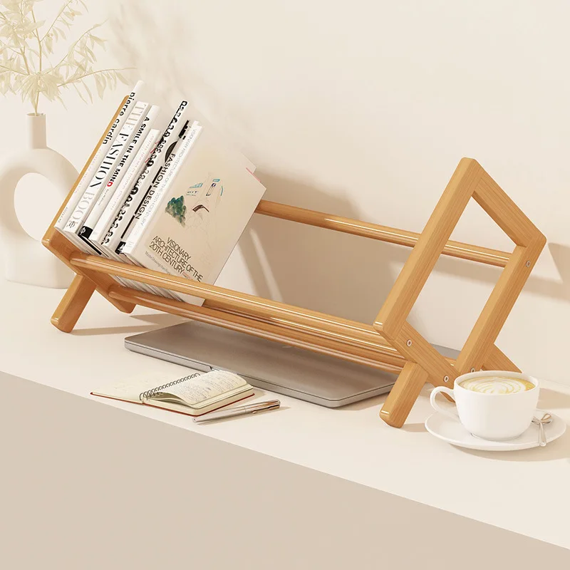 

Expandable Desktop Bookshelf Adjustable Desk Organizer Multi-layer Book Storage Rack for Home Office School Supplies