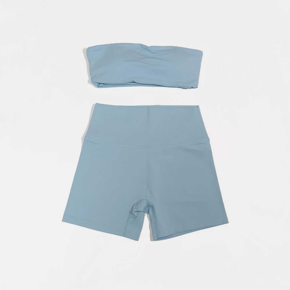 Sommerliches trägerloses Sport-BH- und Crop-Top-Set für Damen, Fitness, Yoga, Workout, Gym-Outfit, Deportivos Mujer, 2-teiliges Sportoutfit – Detail 22