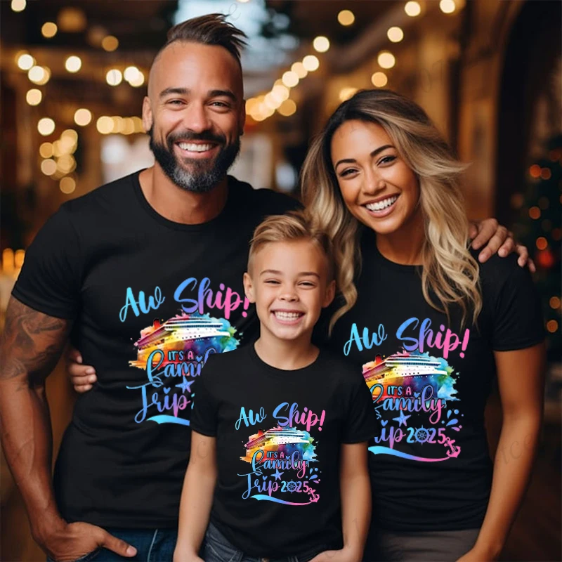 Family Cruise 2025 Shirt Cruise Squad T-shirts Family Matching Cruise Making Memories Together Tee Shirts Adults Kids Outfits