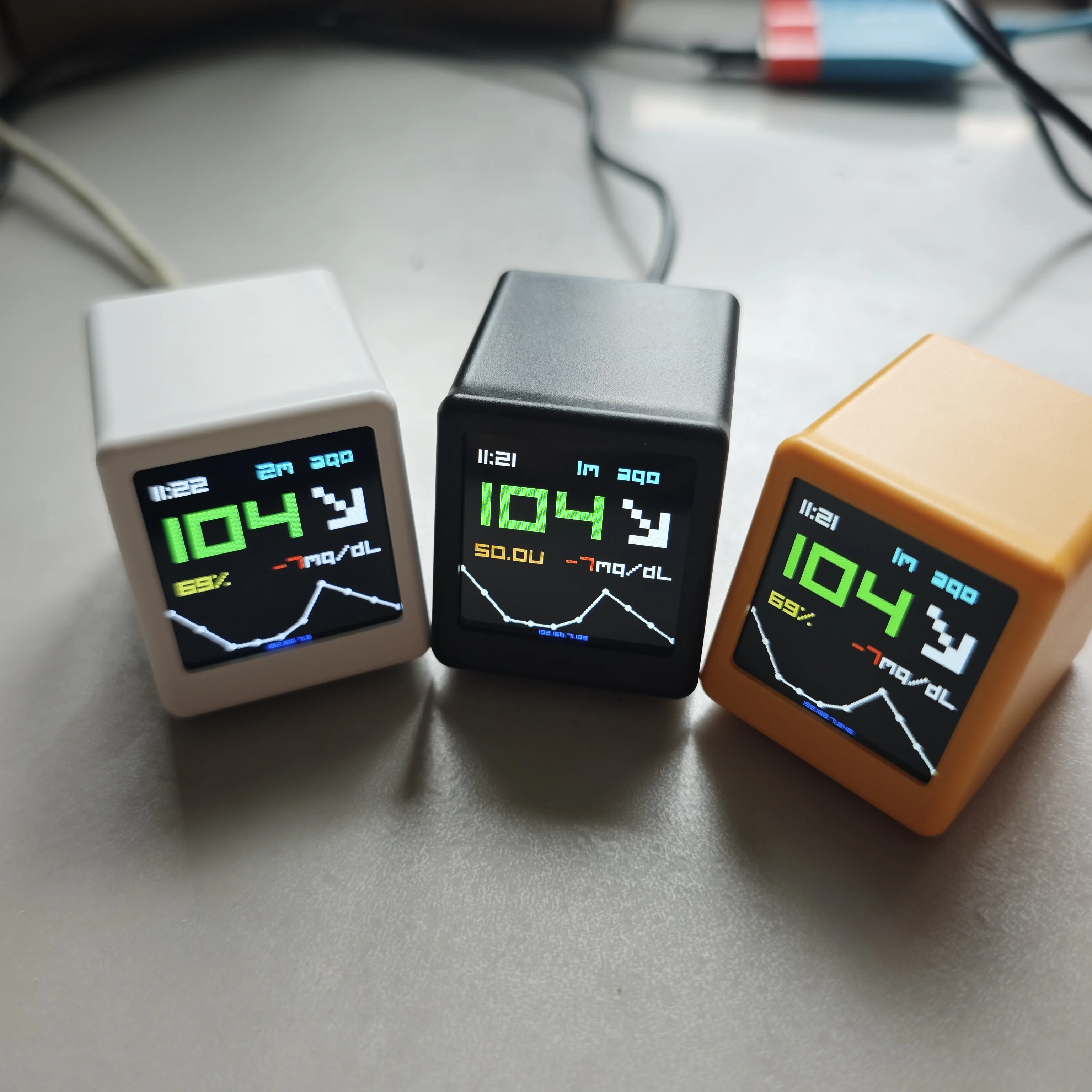 BGMATE Mini BG Level Box For Nightscout Libre Dexcom Diabetes Accessories INS:bgmate & Smart Weather Clock