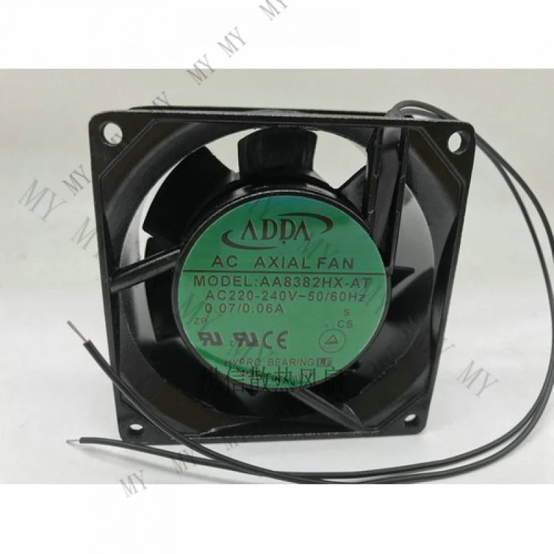 

TT 1 шт. для ADDA AA8382HX-AT 220-240 В переменного тока 8038 8 см 2-проводной охлаждающий вентилятор переменного тока #
