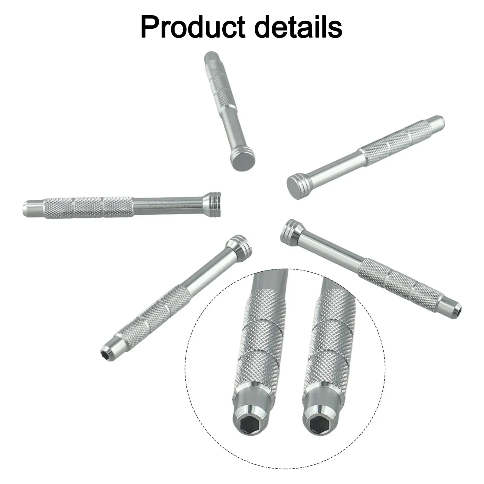 

5PCS Precision Magnetic Screwdriver Handle Holder Aluminum Alloy Repair Hand Tools For 4mm Hex Bits Extension Rods