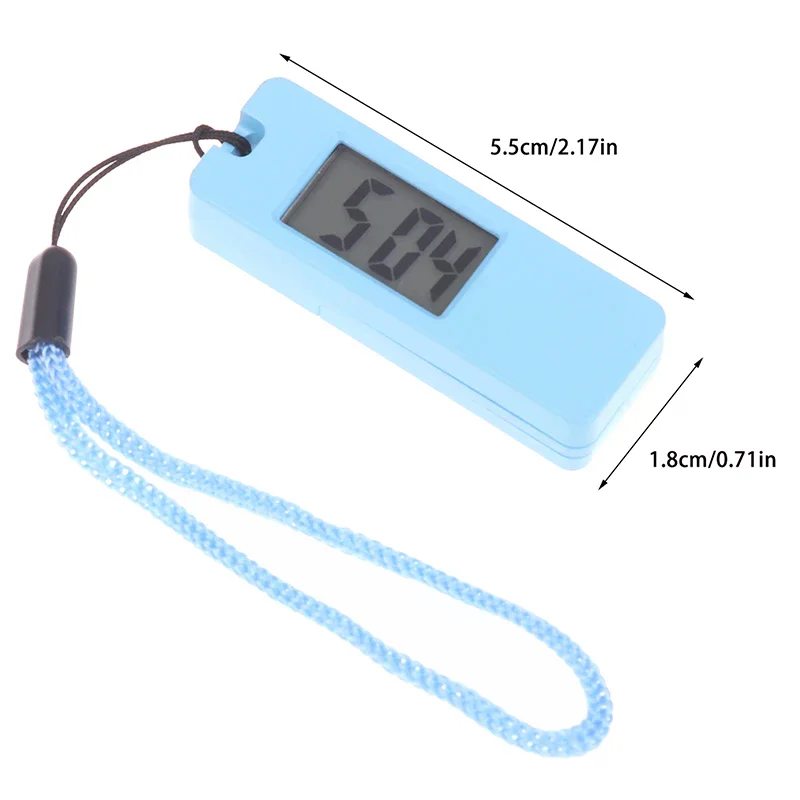 1 قطعة سلسلة مفاتيح Led مضيئة ساعة جيب صغيرة صامتة LCD شاشة ديجيتال ساعة إلكترونية المحمولة امتحان الطالب السفر جيب Watc