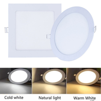 Led Downlight 110V-220V Ceiling Light 6W 9W 12W 24W Recessed Down light Round Led Panel Light 15W 21W Spotlight Indoor Lighting