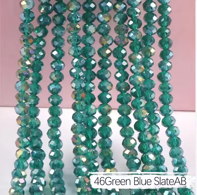 2mm 4mm 6mm 8mm Rondelle Austria Crystal Beads Faceted Glass Beads Loose Spacer Beads for DIY Bracelet Garment Making - Image 14