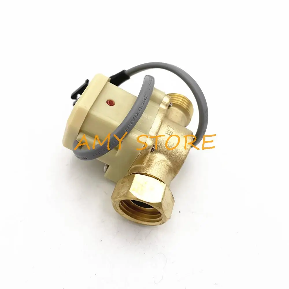 AC220V 1A 0.75-5L/Min 120W 1/2PT Thread Brass Water Heater Flow Rate Sensor Counter