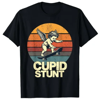 Camiseta masculina de manga curta com estampa divertida e moderna - Novo estilo de verão, top casual de algodão para homens e mulheres