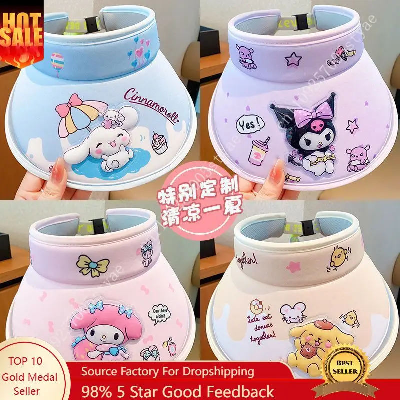 

Sanrio Children's Hat, Kuromi Cartoon Sun Hat, Summer Sun Protection UV Protection Kuromi Vent Sun Hat.