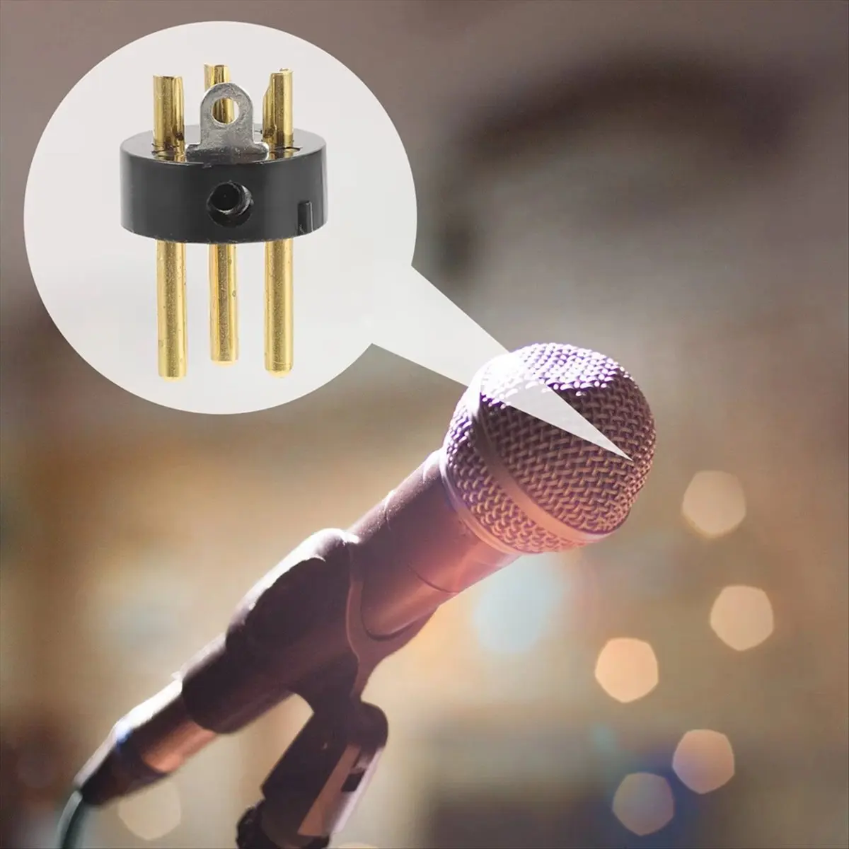 【ELEVATE LIFE】10pcs 3 Pin Connector for Microphone KTV Audio Conversion Adapter Speaker Microphone Accessories